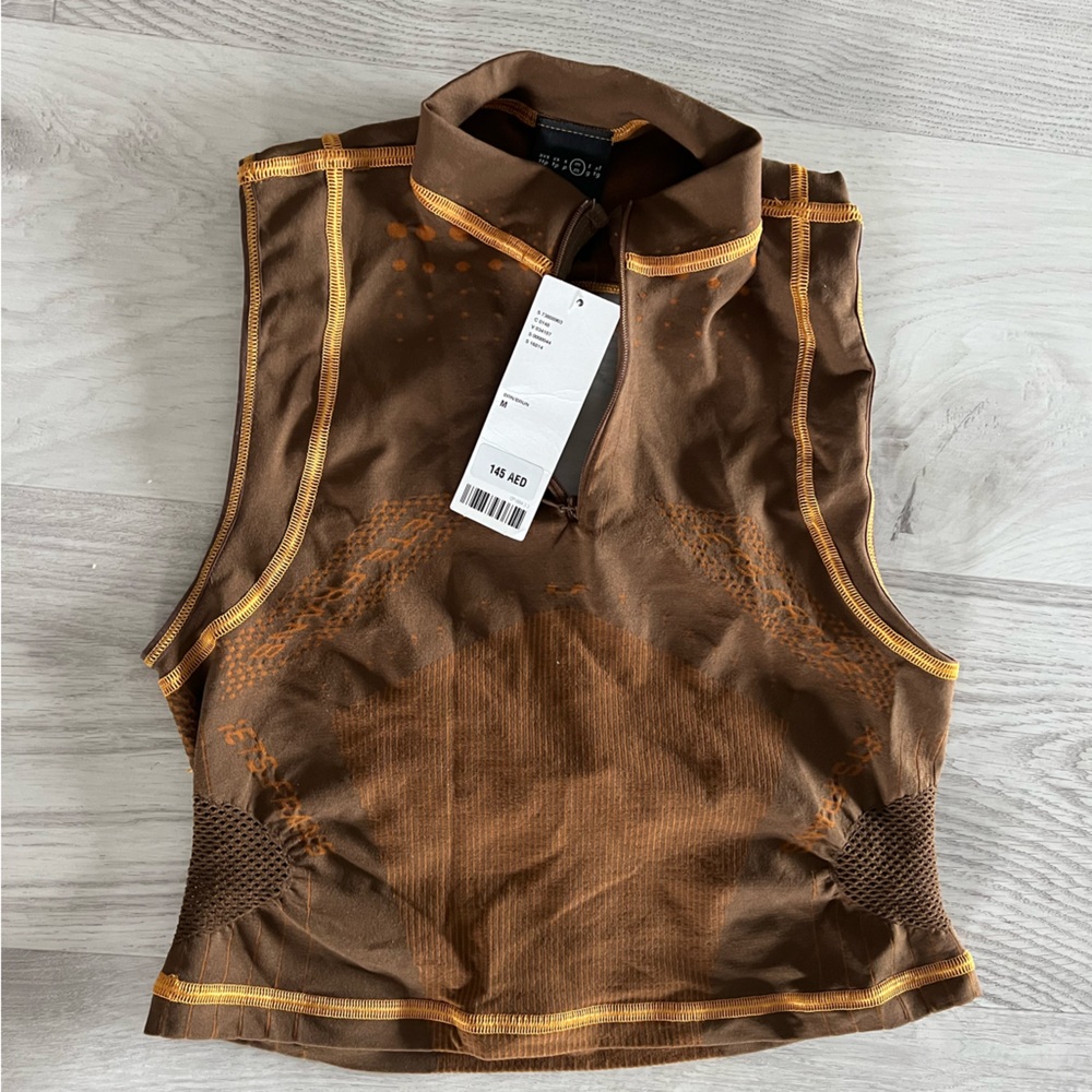 iets frans Brown crop top from UO
